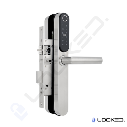 Yala Smart, Locked T01, Inox, Access Amprenta, Cod, Card, Aplicatie, pentru usi PVC, MDF, Lemn