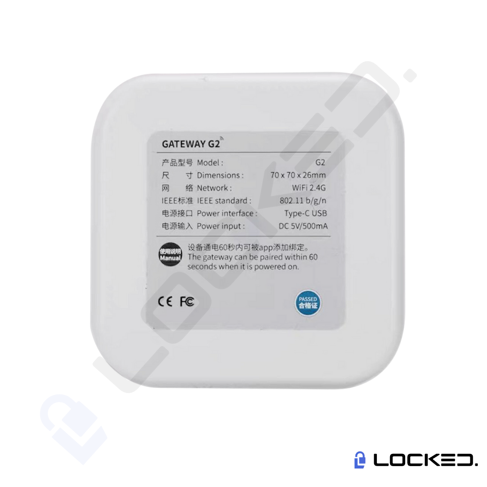 Gateway G2 Wifi/Bluetooth TTLOCK, pentru Yale smart si Acces Control (2.4Ghz)