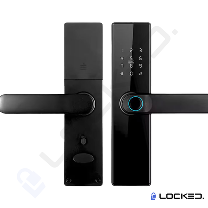 Yala Smart, Locked N01,Black, Aluminiu, Access Amprenta, Cod, Card, Aplicatie, pentru usi MDF, Metalice