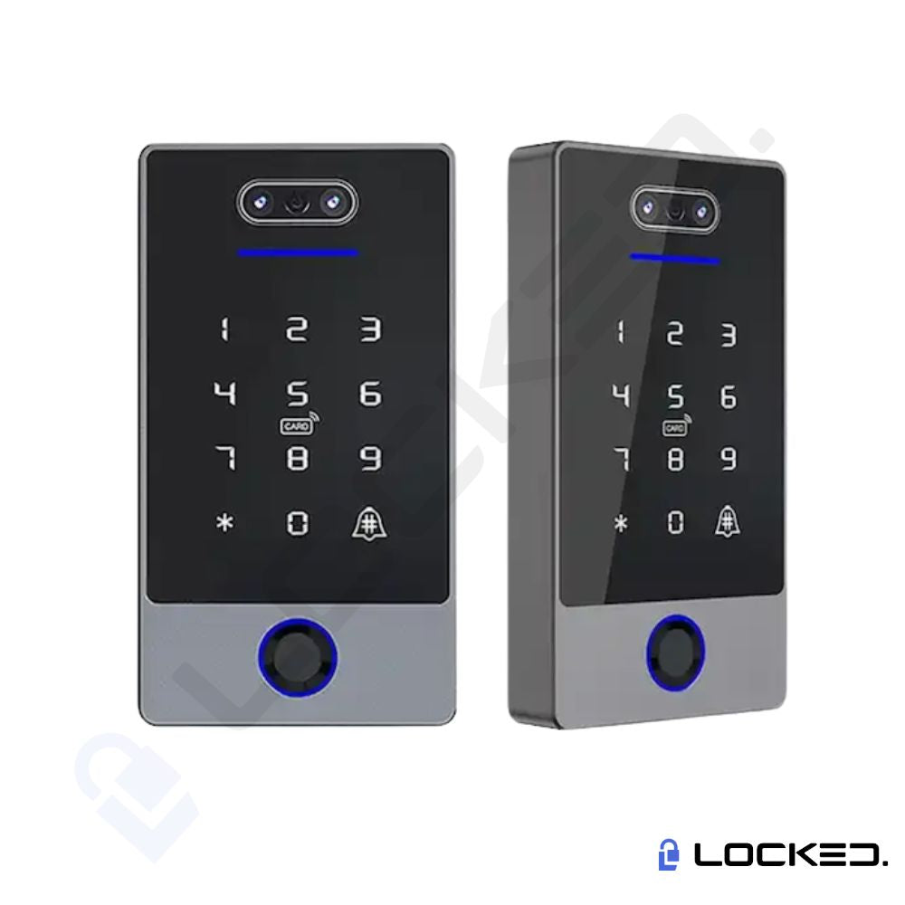 Control Acces C02 - Face ID, Access Recunoastere Faciala, Amprenta, Cod, Card, Aplicatie, pentru usi si porti