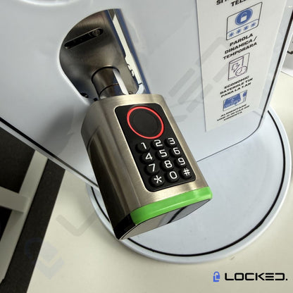 Cilindru (butuc) Smart, Locked X01, Inox, Access Amprenta, Cod,, Aplicatie, pentru usi MDF, Metalice, Termopan