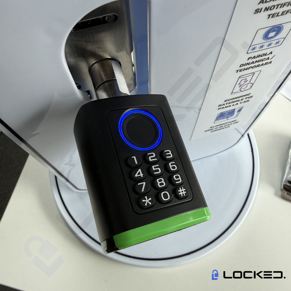 Cilindru (butuc) Smart, Locked X01, Black, Access Amprenta, Cod,, Aplicatie, pentru usi MDF, Metalice, Termopan