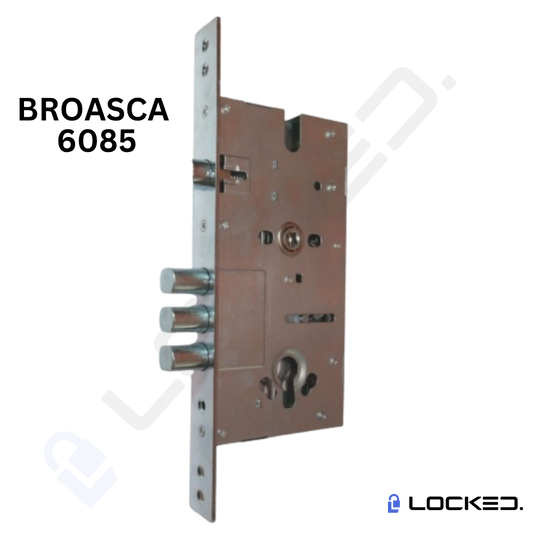 Broasca 6085 placa de 30cm, usi metalice, cu blocare prin ridicare, pentru Yale Smart