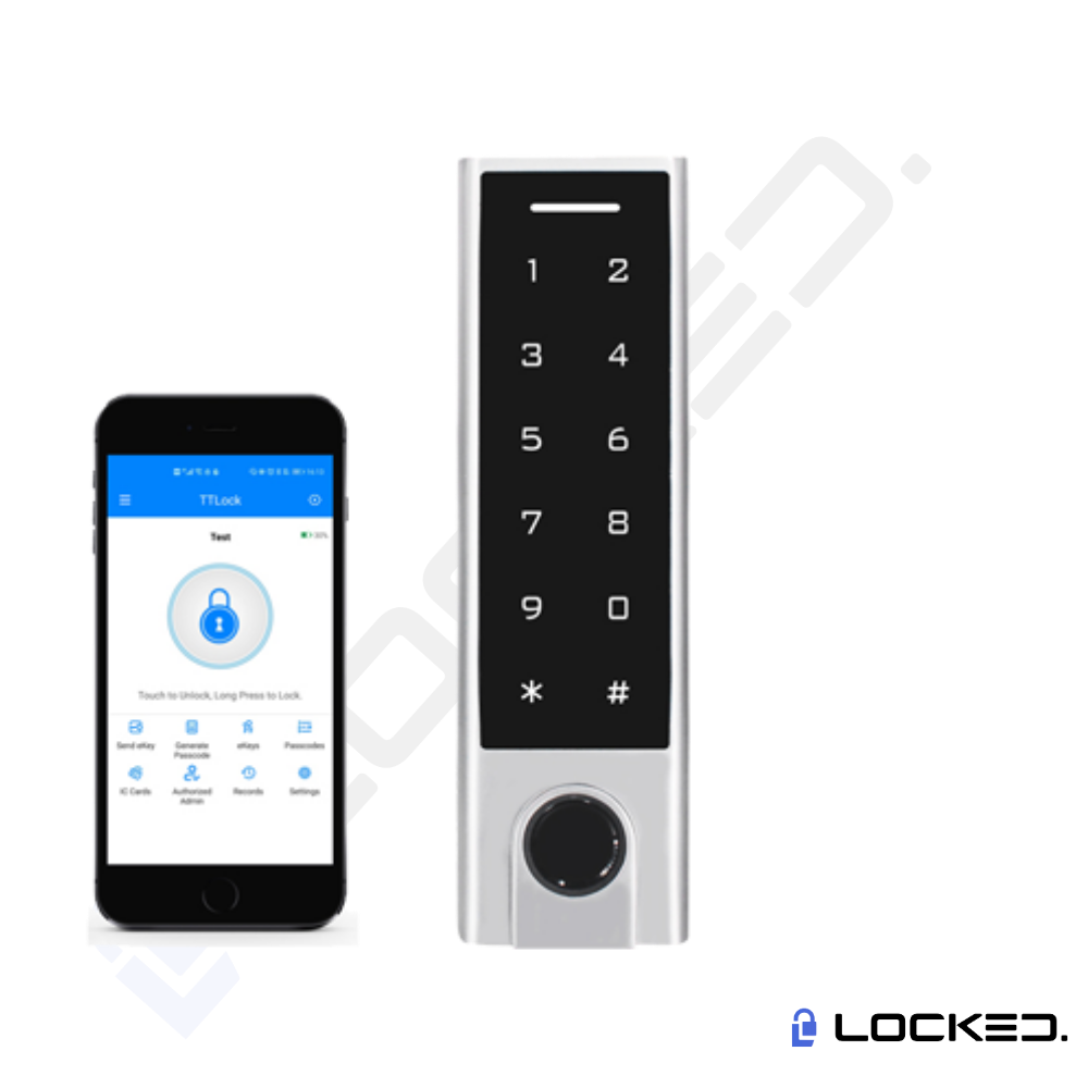 Control Acces C01 - Inox,Access Amprenta, Cod, Card, Aplicatie, pentru usi si porti