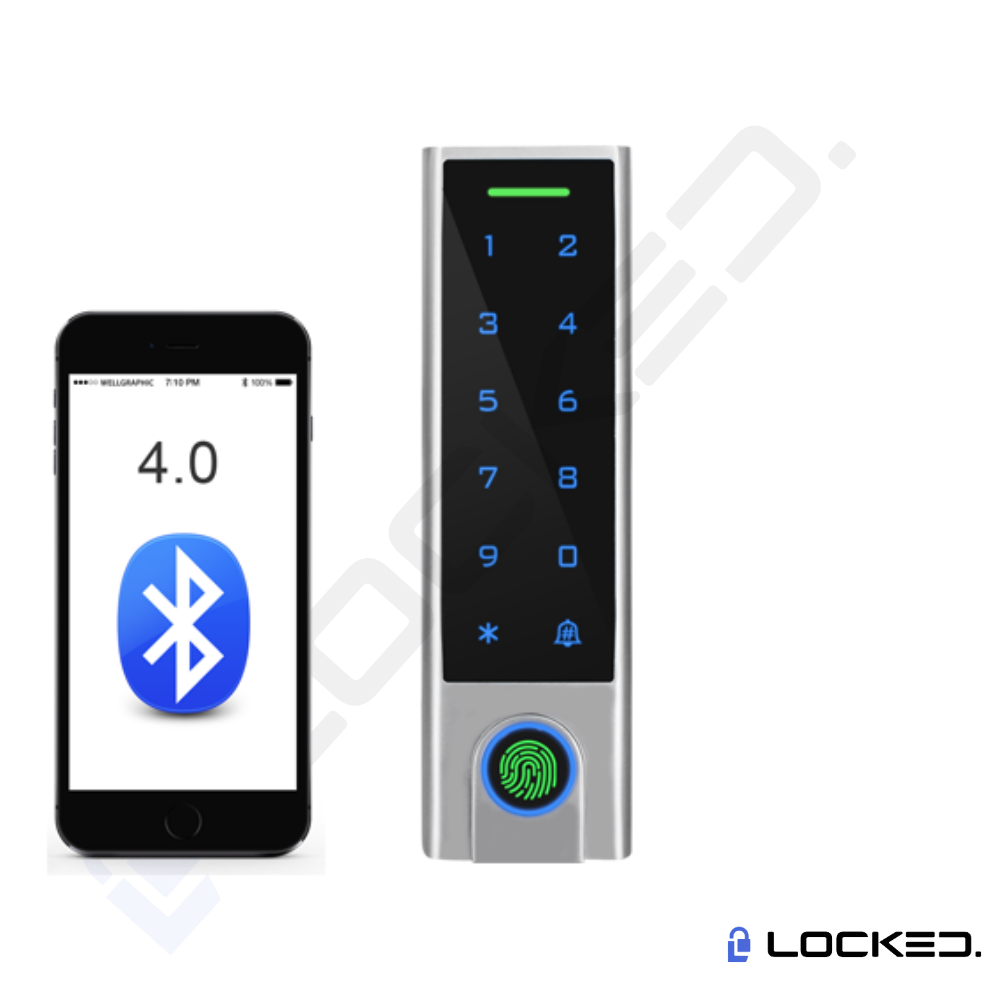 Control Acces C01 - Inox,Access Amprenta, Cod, Card, Aplicatie, pentru usi si porti